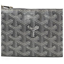 Goyard Senna Mini Pouch, Multi-Case, Gray, Unused, Brown