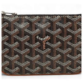 Goyard Senna Mini Pouch Multi-Case Black Natural Unused Black