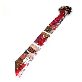 LOUIS VUITTON Accessori Louis Vuitton Scrunchie Nastro di Seta Be Mindful Elastico per Capelli Donna Multicolore Multicolore