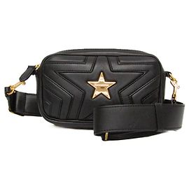 Stella Mc Cartney Bumbag Stella McCartney Stella Star da donna in ecopelle, borsa a spalla nera Nero