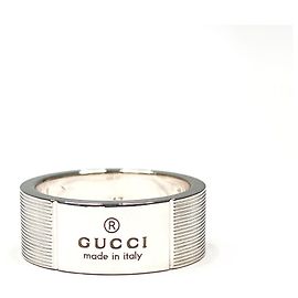 GUCCI Logo-Ring, Sterlingsilber (), Größe ., Herren. Silber