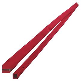 Seidenkrawatte Cupro rot Double G & Horsebit GUCCI Herren Rot
