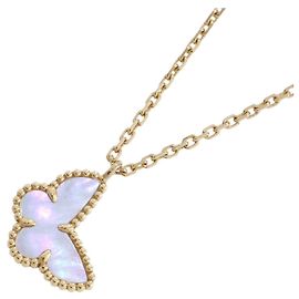 Collar Péndulo Sweet Papillon Van Cleef & Arpels, Madreperla, Oro Amarillo () Amarillo
