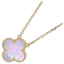 Pendentif Collier Alhambra en Mère de Perle Or Jaune Van Cleef & Arpels Jaune