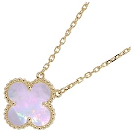 Pendente Collana Alhambra in Madreperla Oro Giallo Van Cleef & Arpels Giallo