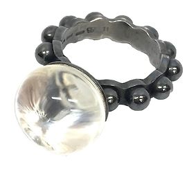 BOTTEGA VENETA Steinring # Silber Herren Damen Silber