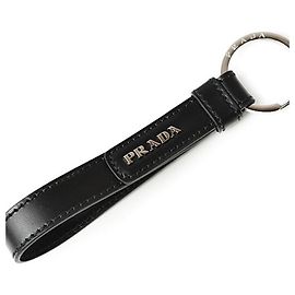 Porte-clés Prada Charm de sac PRADA NERO Noir Non utilisé Noir