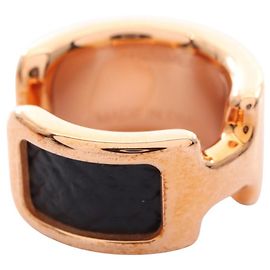 Accessorio Hermès Olympe PM, GP (placcato oro) in pelle, donna, oro e nero Nero