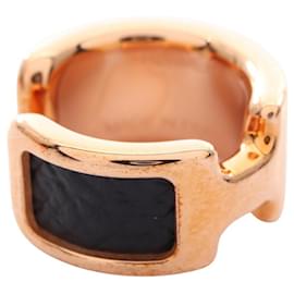 Hermes Hermès Olympe PM accessory, GP (gold-plated) leather, women's, gold and black Black