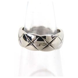 CHANEL Coco Crush Medium Ring, (WG) White Gold, Weight ., Women's, Highly Recommended  White