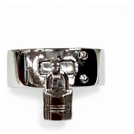 Hermès HERMES Kelly Ring, Sterlingsilber, Größe , Gewicht ., Damen Silber