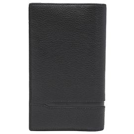 BVLGARI Bulgari Octo fold Long Wallet in Black Leather () Black