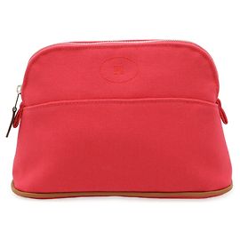 Hermès HERMES Bolide Pouch Multi-Pouch Canvas Leather Fuchsia Pink Pink