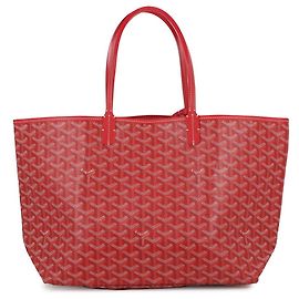 Sac Tote Saint Louis PM en cuir GOYARD Rouge