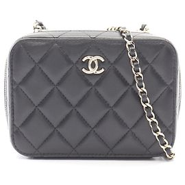 Borsa a spalla mini Trendy CC di Chanel, in pelle di agnello, donna, nera Nero