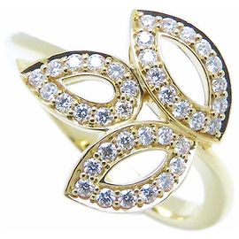 Harry Winston Anillo Mini Lily Cluster con Diamantes en Oro Amarillo, Mujer, Amarillo
