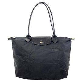 Borsa Longchamp Le Pliage, in nylon, per donne. Nero