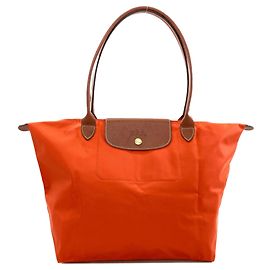 Bolsa tote de nylon Le Pliage da Longchamp para mulheres Laranja