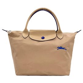 Borsa Longchamp Le Pliage, in nylon, per donne. Beige