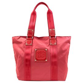 Borsa Tote Logo Longchamp, Materiale in Nylon, Donna Rosa