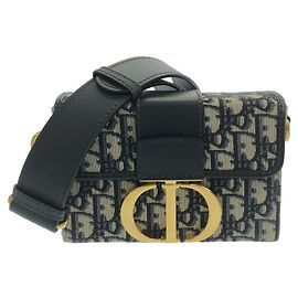 Borsa a spalla DIOR OBLIQUE MONTAIGNE di Christian Dior Blu