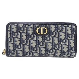 DIOR OBLIQUE Montaigne Geldbörse von Christian Dior Blau