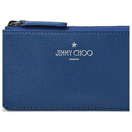 Monedero/portatarjetas Jimmy Choo, estuche fragmento, azul, .SAZ Azul