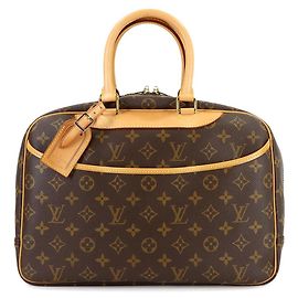 Bolsa Deauville Monogram Louis Vuitton, Marrom, Marrom