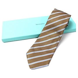 Corbata de seda Tiffany & Co. para hombres, sin usar. Azul