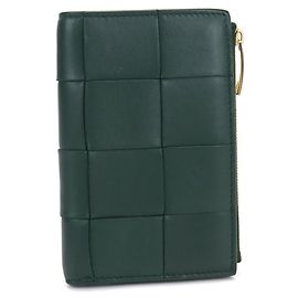 Billetera plegable Cassette Mujer Verde BOTTEGA VENETA Verde