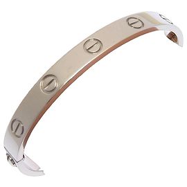 Bracciale Love Cartier (modello vecchio), oro bianco, circa ., bracciale da donna. Bianco