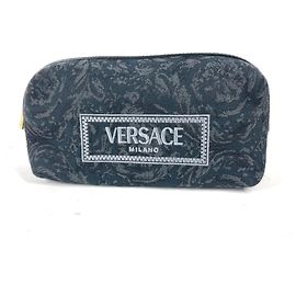 VERSACE Versace Multi-Pouch Pouch Canvas Women's Black Black