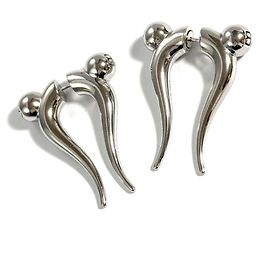 Orecchini Force Double Horn in argento per uomini e donne di Balenciaga Argento