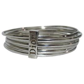 Bracciale bangle vintage Christian Dior, argento sterling, da donna Argento