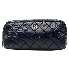 Borsa Accessorio Chanel Coco Cocoon in Nylon Pelle Blu Navy Donna CHANEL Blu navy