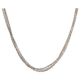 COLLANA TRINITY TRIPLA CARTIER per Uomini e Donne, Oro Giallo, Rosa Bianco, Usato, Ginzo Rosa