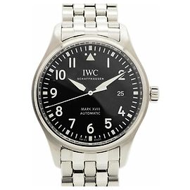 IWC Schaffhausen Pilot Black Dial Men's Watch Black