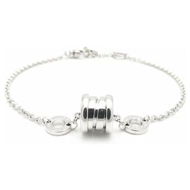 Bulgari Pulsera B. BVLGARI, Oro Blanco, Mujer, Blanco