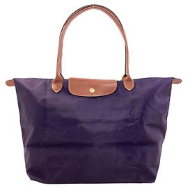 Longchamp Le Pliage Tote Bag, Nylonmaterial, Damen Lila