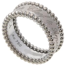 Ring Van Cleef & Arpels Perlee Signature #, Weißgold, Damen. Weiß