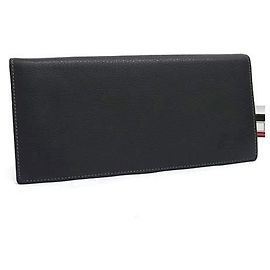 Portafoglio Lungo Balenciaga BB in Pelle Nera da Uomo Nero