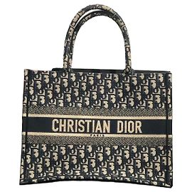 Dior medium floral print shopping bag blue Black