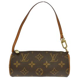 Pochette Papillon Monogram en Lona Mini Louis Vuitton Castaño