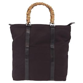 Gucci Bamboo Canvas large Roxo