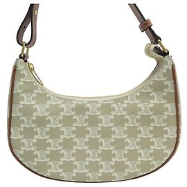Céline NEUE CELINE AVA TRIUMPH CANVAS BEIGE HANDTASCHE 193952 Beige