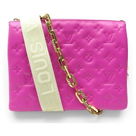 NEW LOUIS VUITTON COUSSIN MONOGRAM EMPREINTE PM SHOULDER BAG Pink