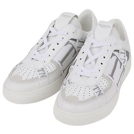 Valentino Garavani Baskets pour hommes avec logo Band Blanc