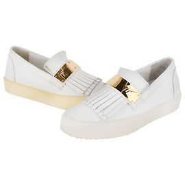 Giuseppe Zanotti Bianco Birel Metall Slip-on Weiß