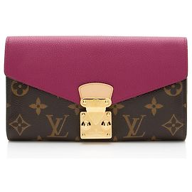 Pallas Geldbörse aus Monogramm-Canvas von Louis Vuitton Braun