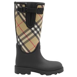 Burberry Rubber Marsh Stamp High Boots Black